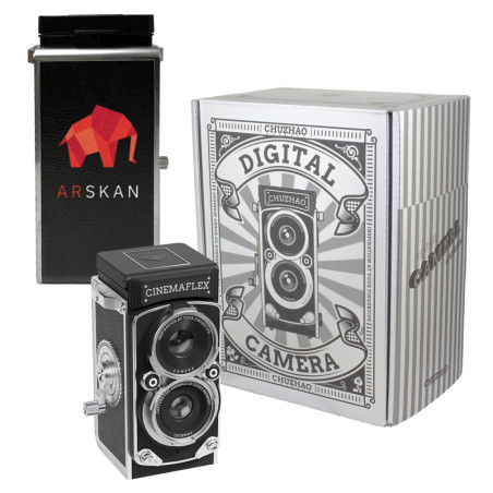 Cinemaflex Retro Digital Camera: Fun Camera with Hand-Crank Recording